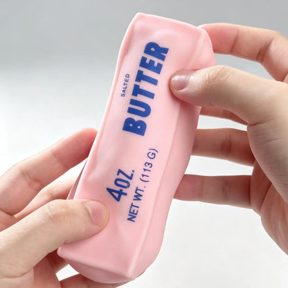Butter Bar Squishy Toy - Crunchy Sound Squeeze For Satisfying Sensory Fun