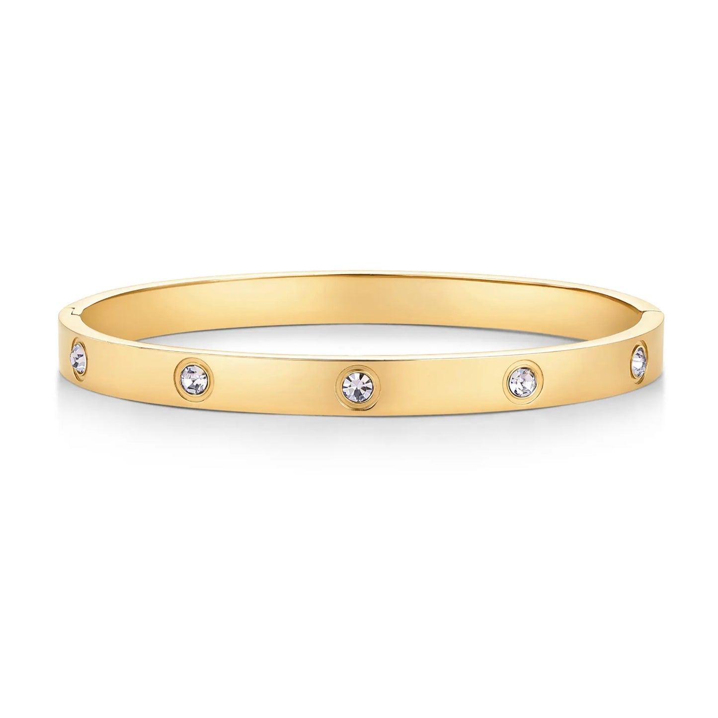 Love Bangle Bracelet - Waterproof Gold-Plated Style For Everyday Elegance