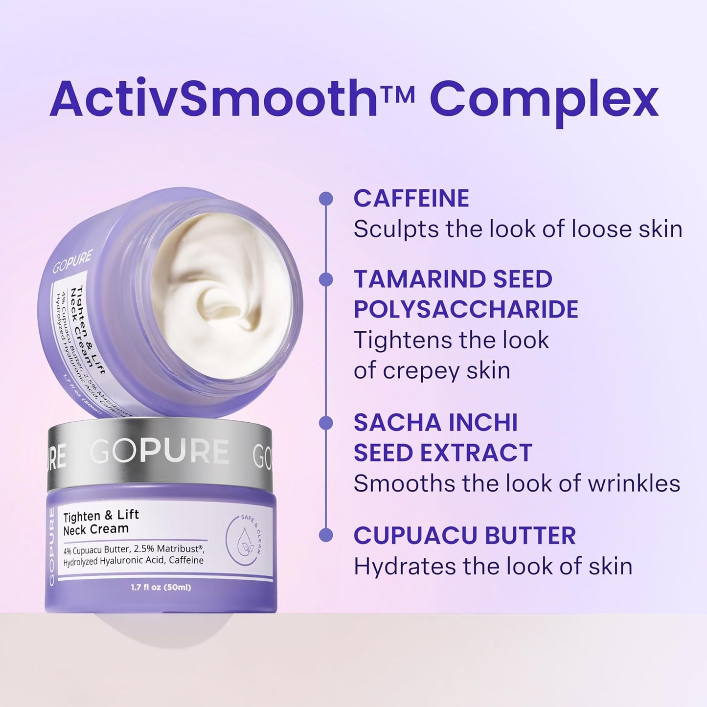 Neck Tightening Cream - Hydrating Firming Formula For Smooth Looking Skin