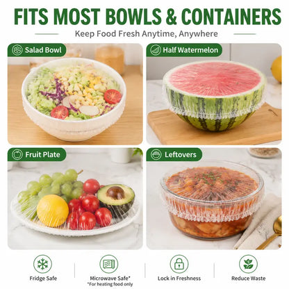 Stretch Food Covers - Elastic Fit Design For Quick Food Storage