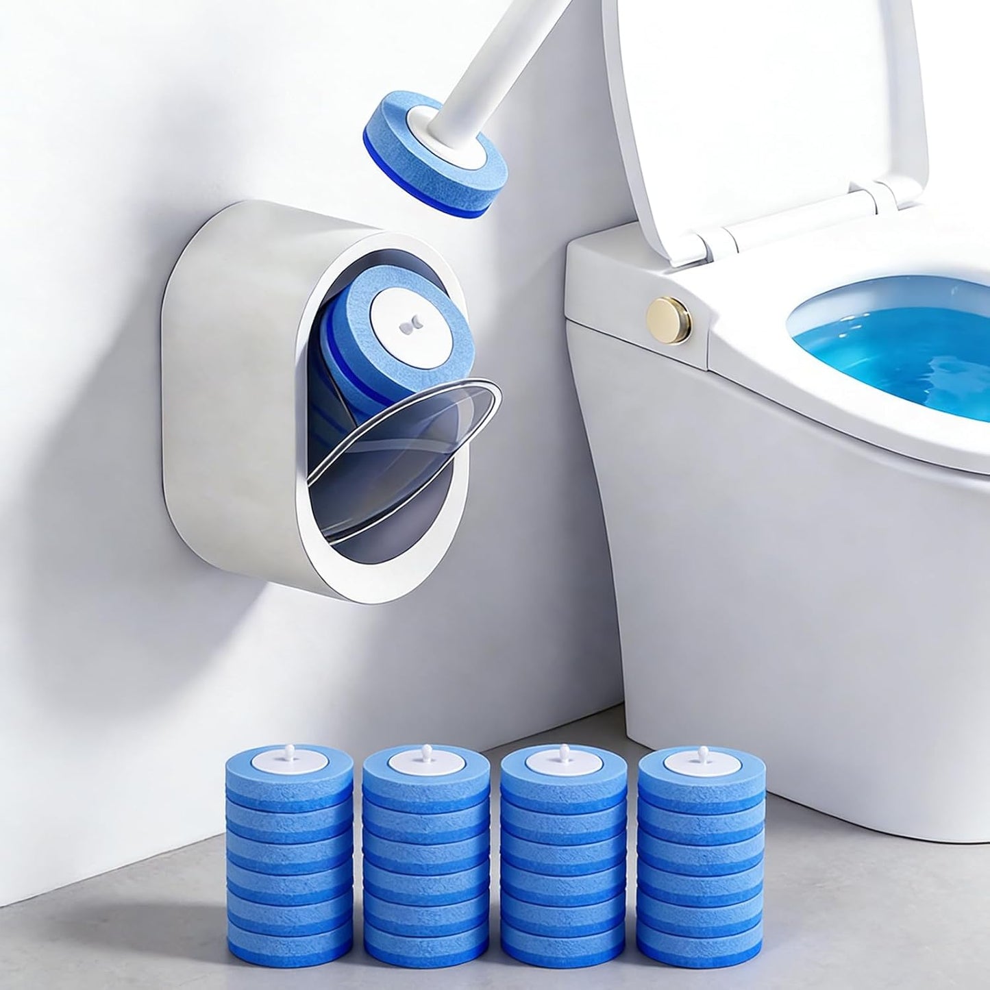 【Limited Time: Buy 3 Packs, Get 1 Free】The Ultimate Mess-Free Toilet Cleaning System